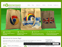 Tablet Screenshot of gogreenerbags.co.uk